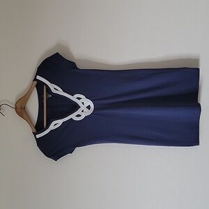 Lilly Pulitzer Brewster Navy Pima Cotton Tunic/Mini Dress Size XXS